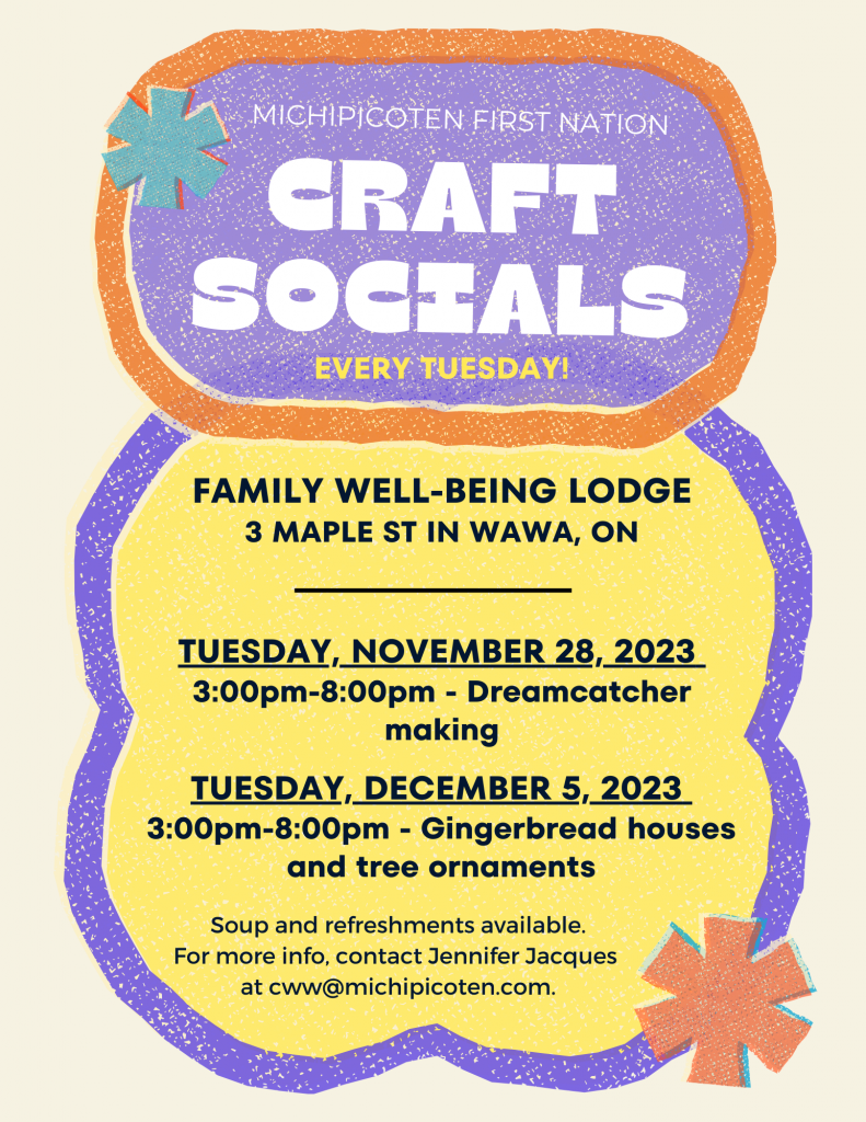 Tuesday Craft Social - Gingerbread Houses & Tree Ornaments @ Family Well-Being Lodge