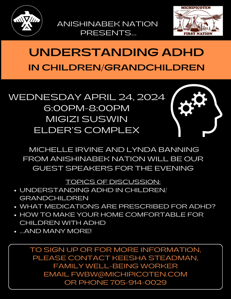 Understanding ADHD in Children/Grandchildren @ Migizi Suswin (Senior's Complex)